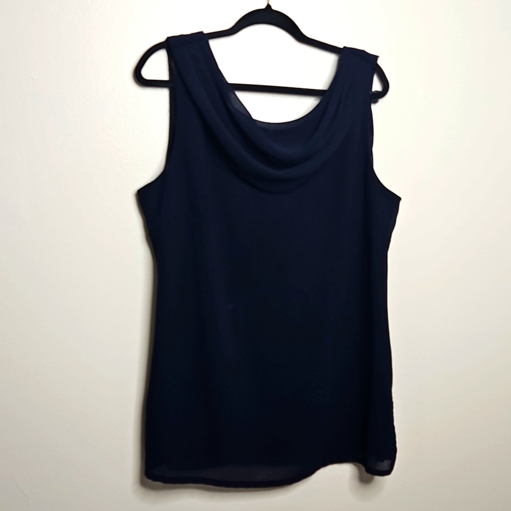 Sheri Martin New York Size 18 Sleeveless Cowl Neck